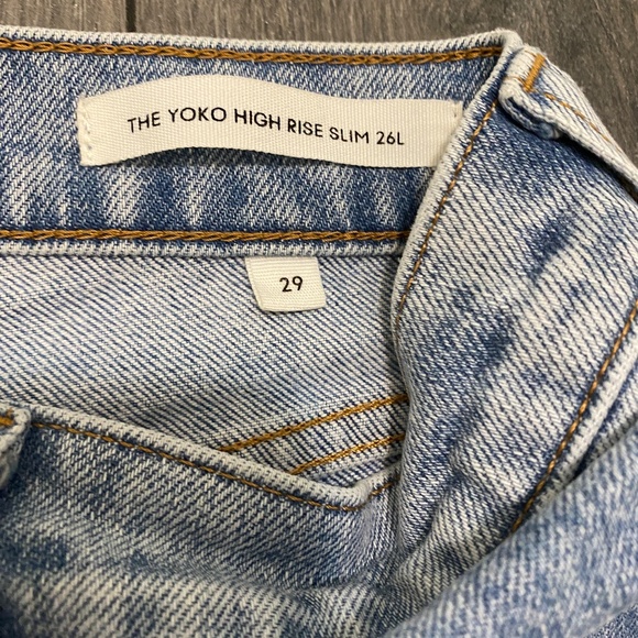 Denim Forum Aritzia Yoko High Rise Slim Size 29 - Picture 5 of 11